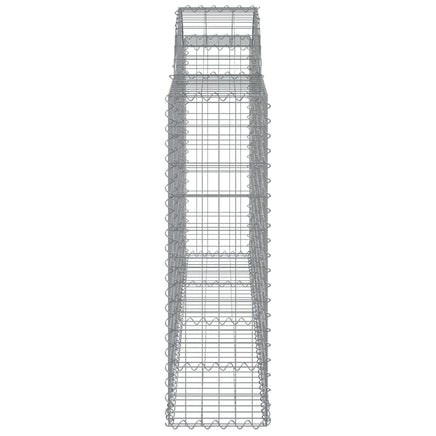 Arched Gabion Basket 200x30x100/120 cm Galvanised Iron