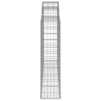 Arched Gabion Basket 200x30x120/140 cm Galvanised Iron