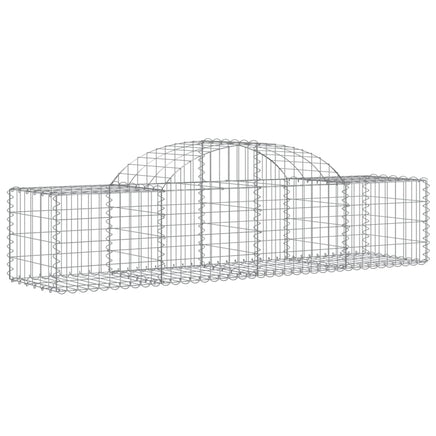 Arched Gabion Basket 200x50x40/60 cm Galvanised Iron