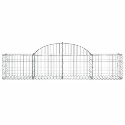 Arched Gabion Basket 200x50x40/60 cm Galvanised Iron
