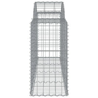 Arched Gabion Basket 200x50x80/100 cm Galvanised Iron