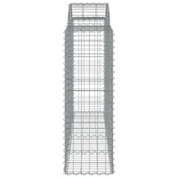 Arched Gabion Basket 200x50x120/140 cm Galvanised Iron