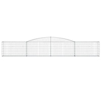 Arched Gabion Basket 400x30x60/80 cm Galvanised Iron