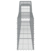 Arched Gabion Basket 400x30x60/80 cm Galvanised Iron