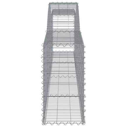 Arched Gabion Basket 400x30x60/80 cm Galvanised Iron