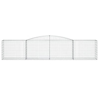 Arched Gabion Basket 400x50x80/100 cm Galvanised Iron