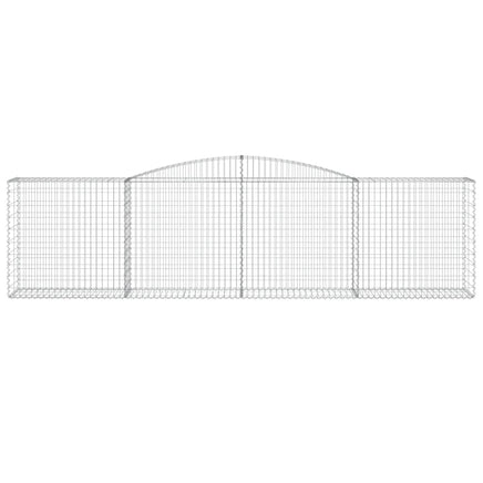 Arched Gabion Basket 400x50x100/120 cm Galvanised Iron
