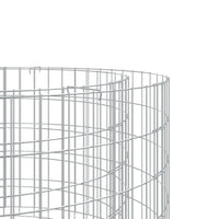 Gabion Fire Pit Ø 100 cm Galvanised Iron