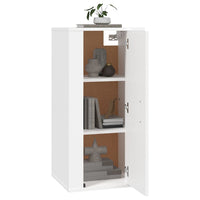 Wall Mounted TV Cabinet White 40x34.5x80 cm