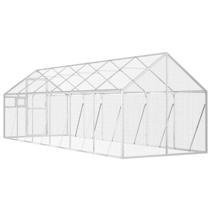 Aviary Silver 1.79x6x1.85 m Aluminium