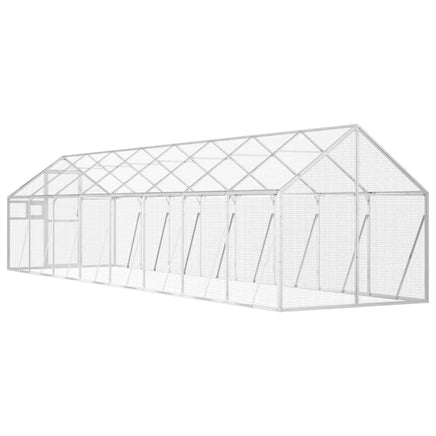 Aviary Silver 1.79x8x1.85 m Aluminium