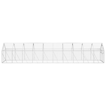 Aviary Silver 1.79x10x1.85 m Aluminium
