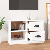 TV Cabinet High Gloss White 73x35.5x47.5 cm Engineered Wood