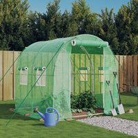 Greenhouse with Steel Frame Green 4 2x2x2 m
