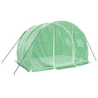 Greenhouse with Steel Frame Green 6 3x2x2 m