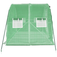 Greenhouse with Steel Frame Green 6 3x2x2 m
