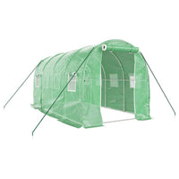 Greenhouse with Steel Frame Green 8 4x2x2 m
