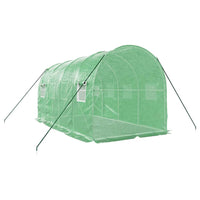 Greenhouse with Steel Frame Green 8 4x2x2 m