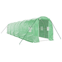 Greenhouse with Steel Frame Green 20 10x2x2 m