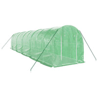 Greenhouse with Steel Frame Green 20 10x2x2 m
