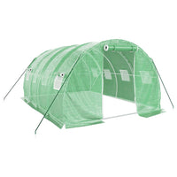 Greenhouse with Steel Frame Green 12 4x3x2 m