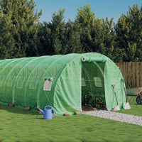 Greenhouse with Steel Frame Green 18 6x3x2 m