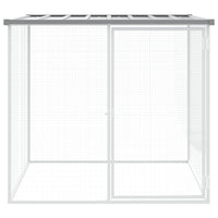 Chicken Cage with Roof Light Grey 103x98x90 cm Galvanised Steel