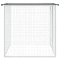 Chicken Cage with Roof Light Grey 103x98x90 cm Galvanised Steel