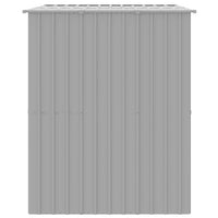 Dog House with Roof Light Grey 214x153x181 cm Galvanised Steel