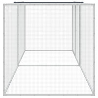 Chicken Cage with Roof Anthracite 203x98x90 cm Galvanised Steel