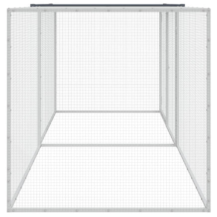 Chicken Cage with Roof Anthracite 203x98x90 cm Galvanised Steel