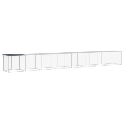 Chicken Cage with Roof Anthracite 803x98x90 cm Galvanised Steel