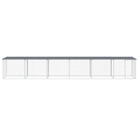 Chicken Cage with Roof Anthracite 603x98x90 cm Galvanised Steel