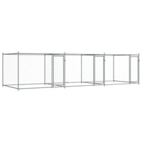 Dog Cage with Doors Grey 6x2x1.5 m Galvanised Steel