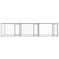 Dog Cage with Doors Grey 6x2x1.5 m Galvanised Steel