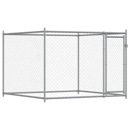 Dog Cage with Doors Grey 10x2x1.5 m Galvanised Steel