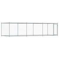Dog Cage with Door Grey 6x2x1.5 m Galvanised Steel