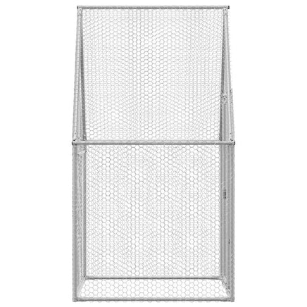 Chicken Cage Silver 100x100x190 cm Galvanised Steel