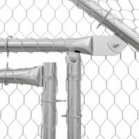 Chicken Cage Silver 100x100x190 cm Galvanised Steel