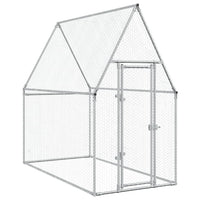 Chicken Cage Silver 200x100x190 cm Galvanised Steel