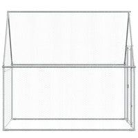 Chicken Cage Silver 200x100x190 cm Galvanised Steel