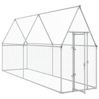 Chicken Cage Silver 400x100x190 cm Galvanised Steel