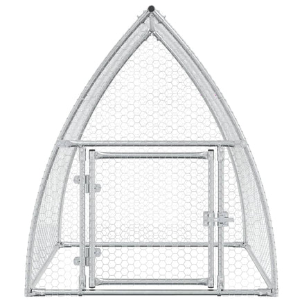 Chicken Cage Silver 100x105x120 cm Galvanised Steel