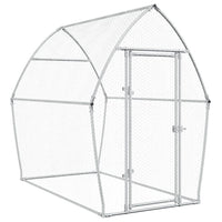 Chicken Cage Silver 200x105x182 cm Galvanised Steel