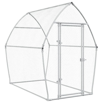 Chicken Cage Silver 200x105x182 cm Galvanised Steel