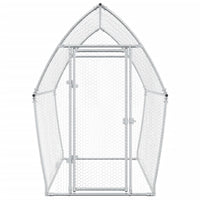 Chicken Cage Silver 200x105x182 cm Galvanised Steel