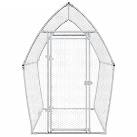 Chicken Cage Silver 200x105x182 cm Galvanised Steel