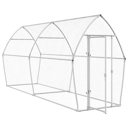 Chicken Cage Silver 400x105x182 cm Galvanised Steel