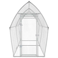 Chicken Cage Silver 400x105x182 cm Galvanised Steel