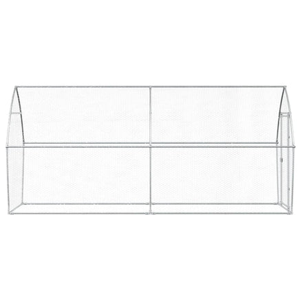 Chicken Cage Silver 400x105x182 cm Galvanised Steel